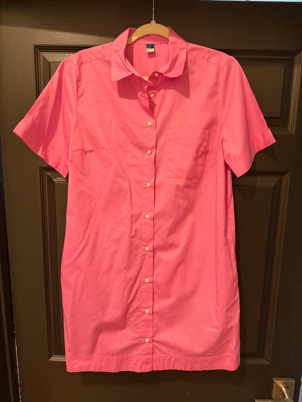 Old Navy Hot Pink Button-Up Dress